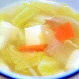 豆腐のコンソメスープ